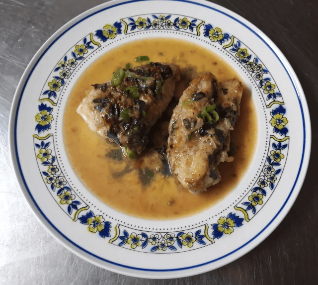 Pan-Seared Anglerfish Fillets in Herb Butter